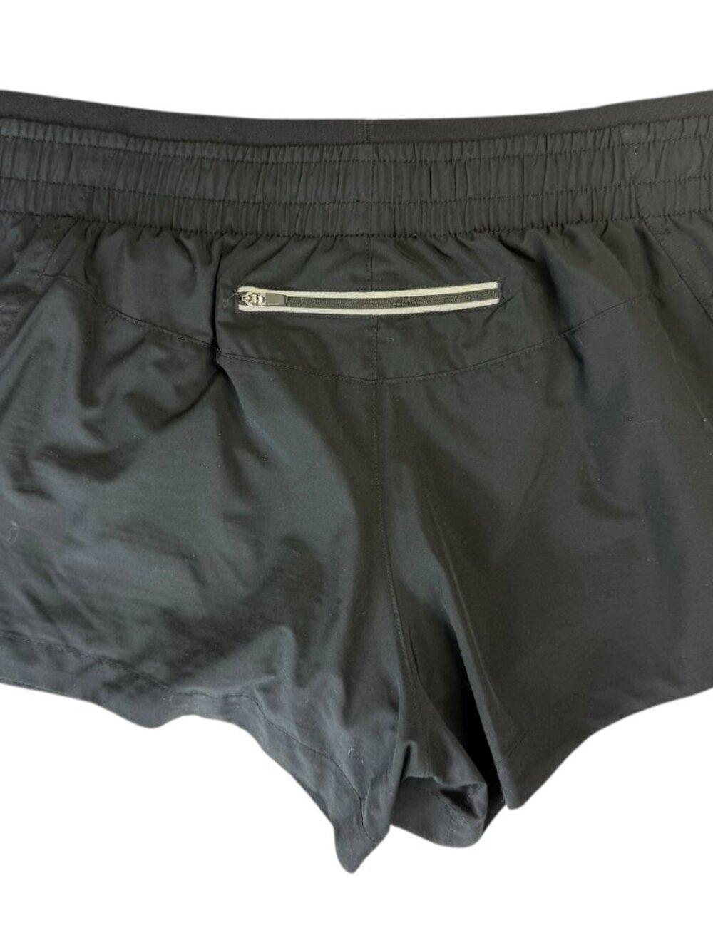 FABLETICS Black Athletic Shorts Size Women's M/L Lined Liner Brief Zip Pocket - Picture 2 of 9